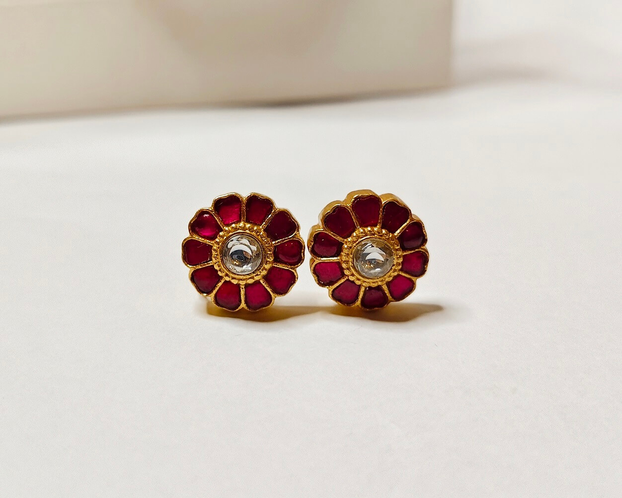 kiasa jadau studs with detachable jhumki kiasa jadau studs with detachable jhumki