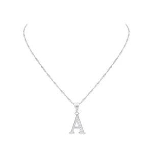 kiasa jewellery elegant initial 925 silver pendant