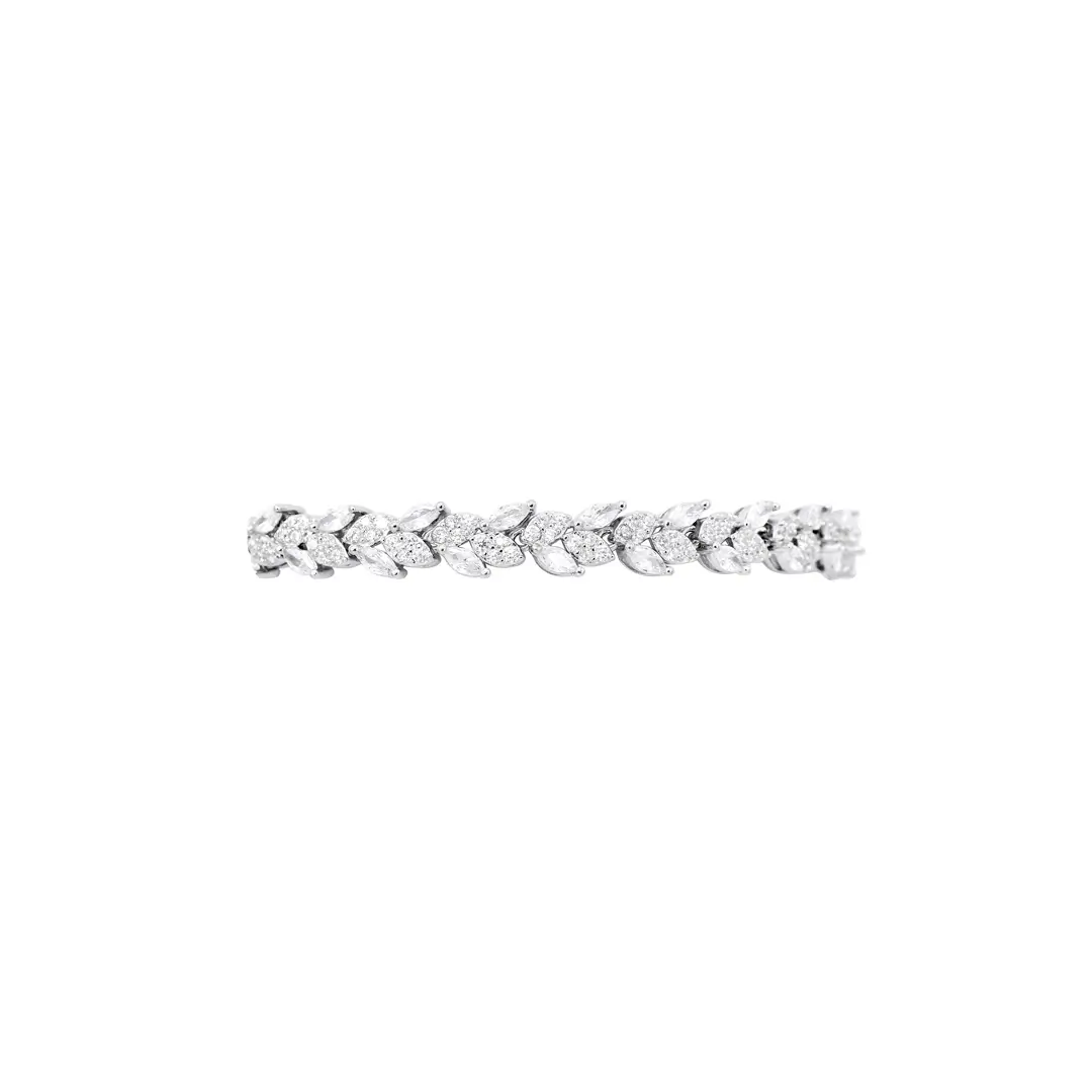 everleaf cz silver bracelet – 925 sterling silver sparkle everleaf cz silver bracelet – 925 sterling silver sparkle